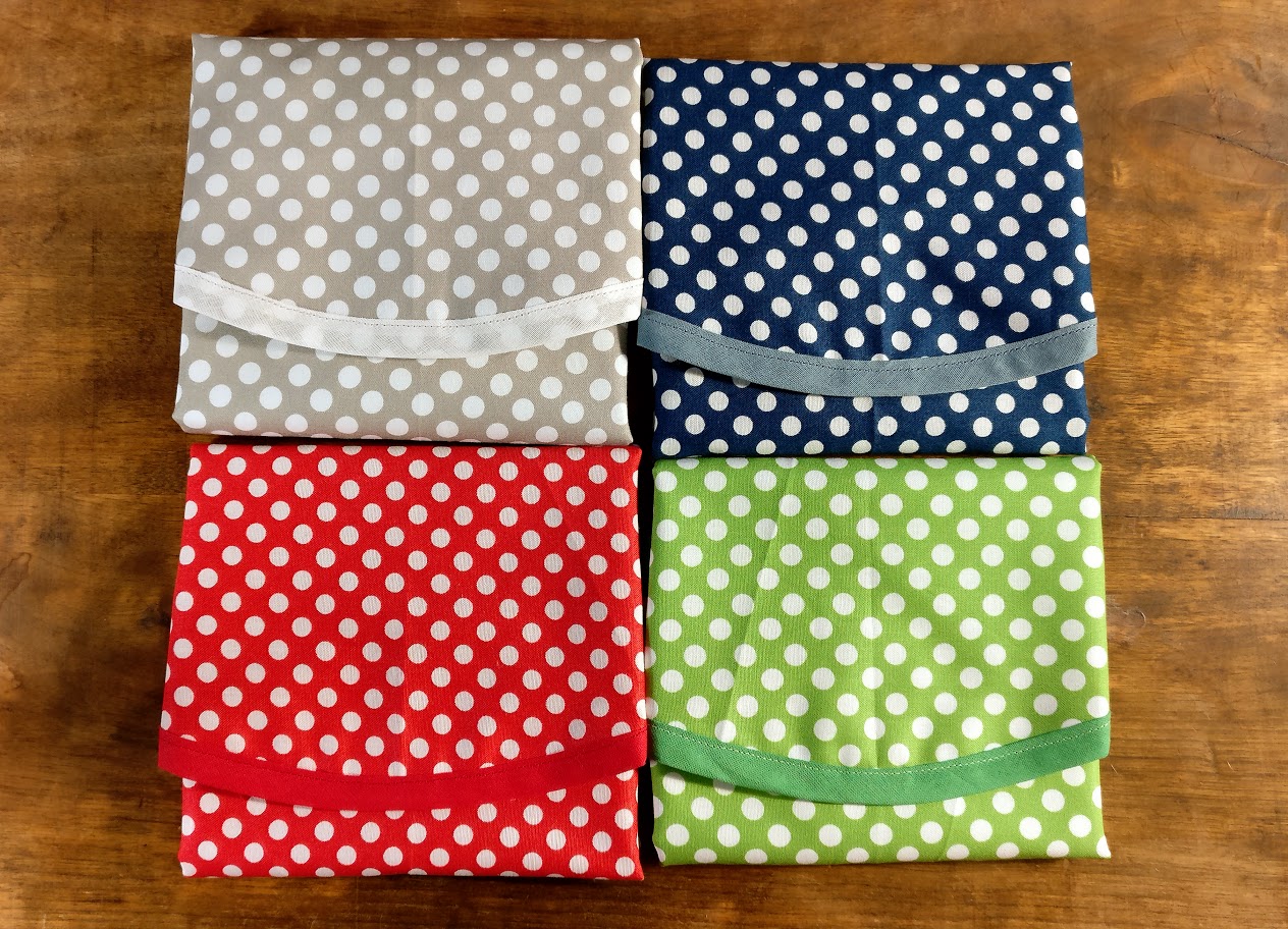 Reusable Sandwich Wrap "Retro Dots", Different Colours Blythe & Bonnie