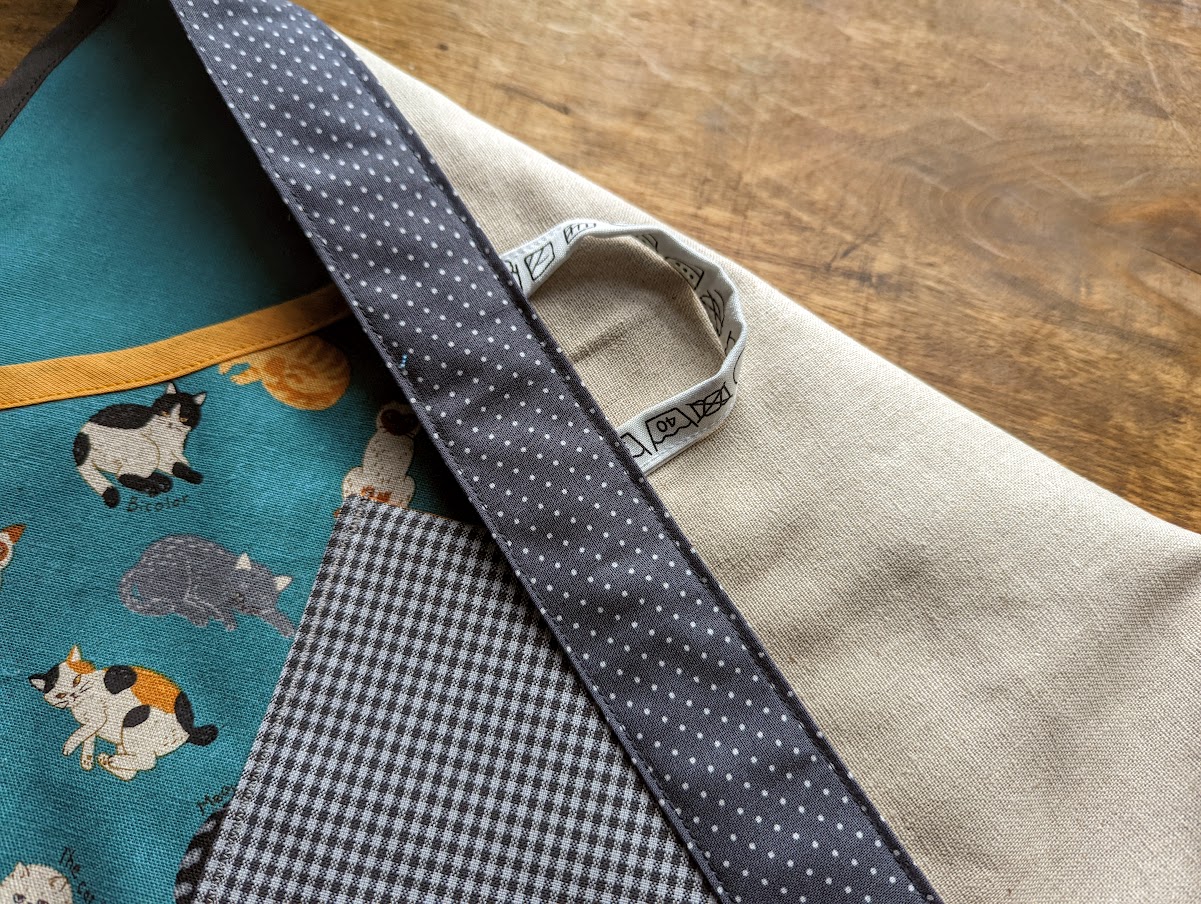 Teal Cats Pocket Clothes Peg Apron Blyth & Bonnie